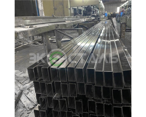 Труба нержавеющая 40х30х1,5 мм aisi 304 (08х18н10) электросварная зеркало