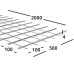 Сетка сварная 100х100х4 мм из проволоки Вр-1, карта 2х0,5м