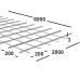 Сетка сварная 200х200х3 мм из проволоки Вр-1, карта 6х2м