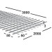 Сетка сварная 50х50х3 мм из проволоки Вр-1, карта 3х2м оцинкованная
