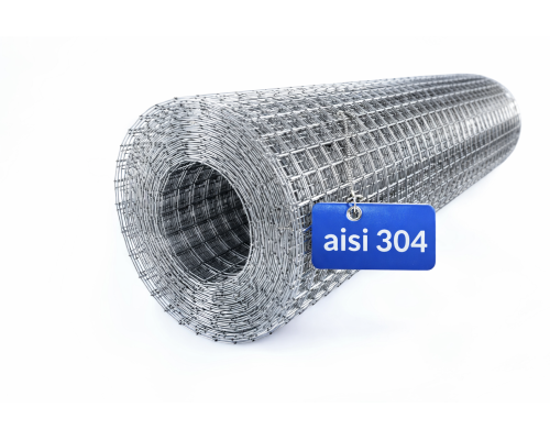 Сетка нержавеющая сварная в рулонах 20х20х2