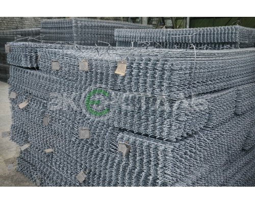 Сетка сварная 100х100х4 мм оцинкованная, карта 2х1 м