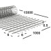 Сетка сварная 6х6х0.5 мм , рулон 1х15м