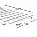 Сетка сварная 100х100х5мм  из проволоки Вр-1, карта 2х0,1м