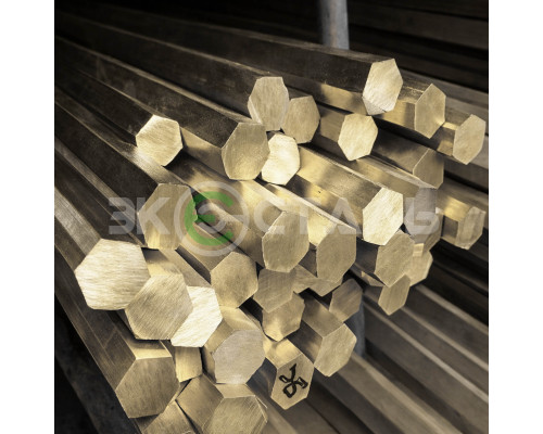 Шестигранник латунный ЛС59-1 5 мм