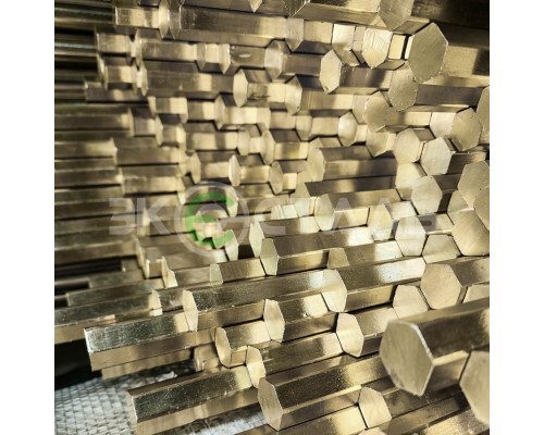 Шестигранник латунный ЛС59-1 5 мм