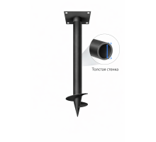 Толстостенная винтовая свая СВСН 73/1500