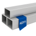 Труба алюминиевая квадратная 100х100 4 мм АД31Т4