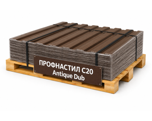 Профнастил С20 Antique Dub 0,4 мм Print Twincolor Grand Line