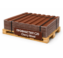 Профнастил С20 Cherry Wood 0,4 мм Print Twincolor Grand Line