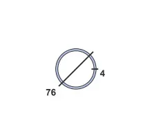 Труба бесшовная 76х4 09г2с