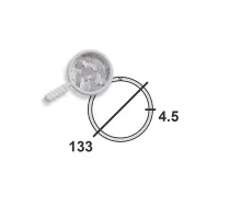 Труба электросварная оцинкованная 133х4,5