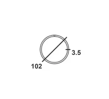 Труба круглая стальная 102х3,5 мм Ст.3 11 м