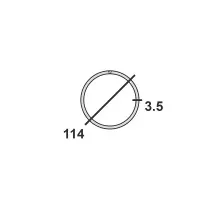 Труба круглая стальная 114х3,5 мм Ст.3 12 м