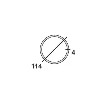 Труба круглая стальная 114х4 мм Ст.3 12 м