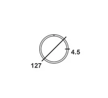 Труба круглая стальная 127х4,5 мм Ст.3 10-12м