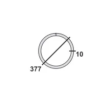 Труба круглая стальная 377х10 мм Ст.3 11-11,7 м