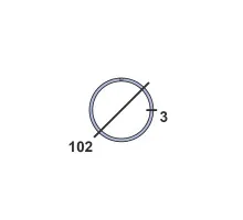 Труба круглая стальная 102х3 мм 09г2с 10-12 м
