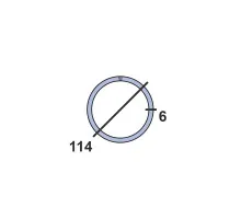 Труба круглая стальная 114х6 мм 09г2с-15 10-12 м