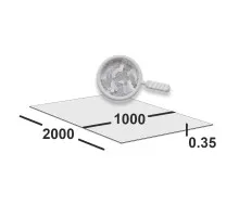 Лист оцинкованный 0,35 мм 1000х2000