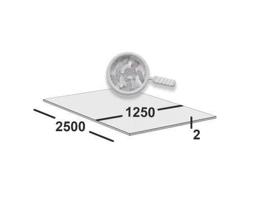 Лист оцинкованный 2 мм 1250х2500 Zn275
