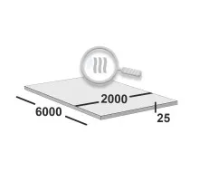 Лист горячекатаный 25 мм 2000х6000 ст3