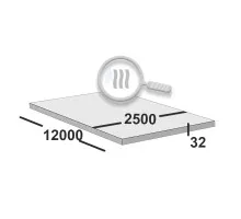 Лист горячекатаный 32 мм 2500х12000 10хснд