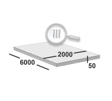 Лист горячекатаный 50 мм 2000х6000 09г2с-15