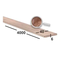 Медная полоса 6х40