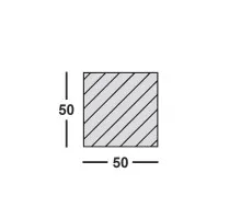 Квадрат стальной 50х50 Ст3