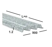 Профнастил оцинкованный Н153 1,2 мм