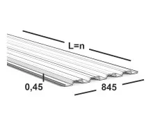 Профнастил Н75 0,45 мм Ral 9003 (белый)