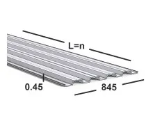 Профнастил Н60 0,45 мм Ral 7004 (серый)