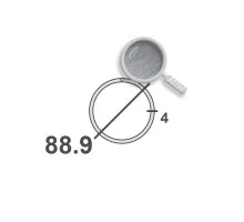 Труба шлифованная нержавеющая 88,9х4 aisi 304