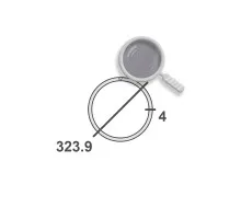 Труба нержавеющая матовая 323,9х4 aisi 321