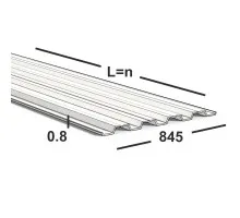 Профнастил Н60 0,8 мм Ral 9003 (белый)