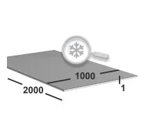 Лист нержавеющий 1 мм 1000х2000 aisi 310s (20Х23Н18) 2B (матовый)