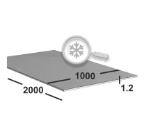 Лист нержавеющий 1.5 мм 1000х2000 aisi 321 (12х18н10т) 2B (матовый)