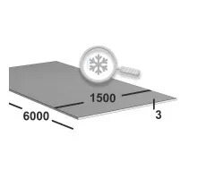 Лист нержавеющий 3 мм 1500х6000 aisi 321 (12х18н10т) 2B (матовый)
