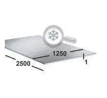 Лист нержавеющий 1 мм 1250х2500 aisi 304 (08х18н10) 4N+PE (шлифованный)