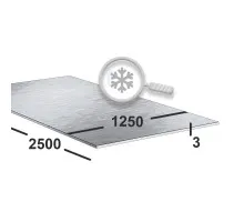 Лист нержавеющий 3 мм 1250х2500 aisi 304 (08х18н10) 4N+PE (шлифованный)