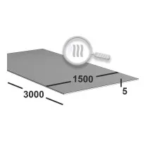 Лист нержавеющий 5 мм 1500х3000 aisi 321 горячекатаный