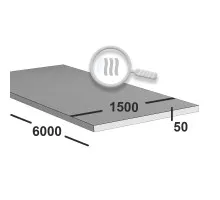 Лист нержавеющий 50 мм 1500х6000 aisi 304 горячекатаный
