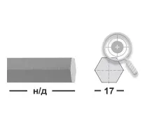 Шестигранник 17 мм 14х17н2 (aisi 431) калиброванный