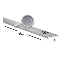 Полоса нержавеющая 35х4 (Шлифованная)