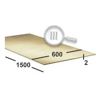 Латунный лист 2 мм 600х1500 ЛС59-1 г/к