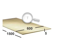 Латунный лист 5 мм 600х1500 Л63 тв