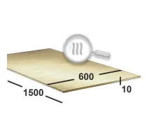Латунный лист 10 мм 600х1500 ЛС59-1 г/к