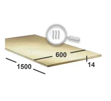 Латунный лист 14 мм 600х1500 ЛС59-1 г/к