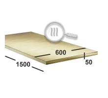 Латунный лист 50 мм 600х1500 ЛС59-1 г/к
